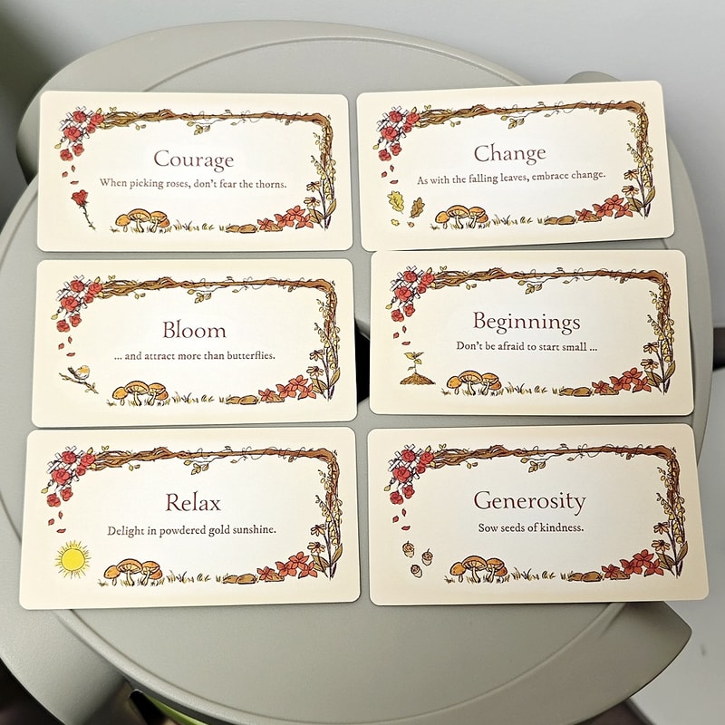 Secret Garden Magic Cards with Inspirational Messages