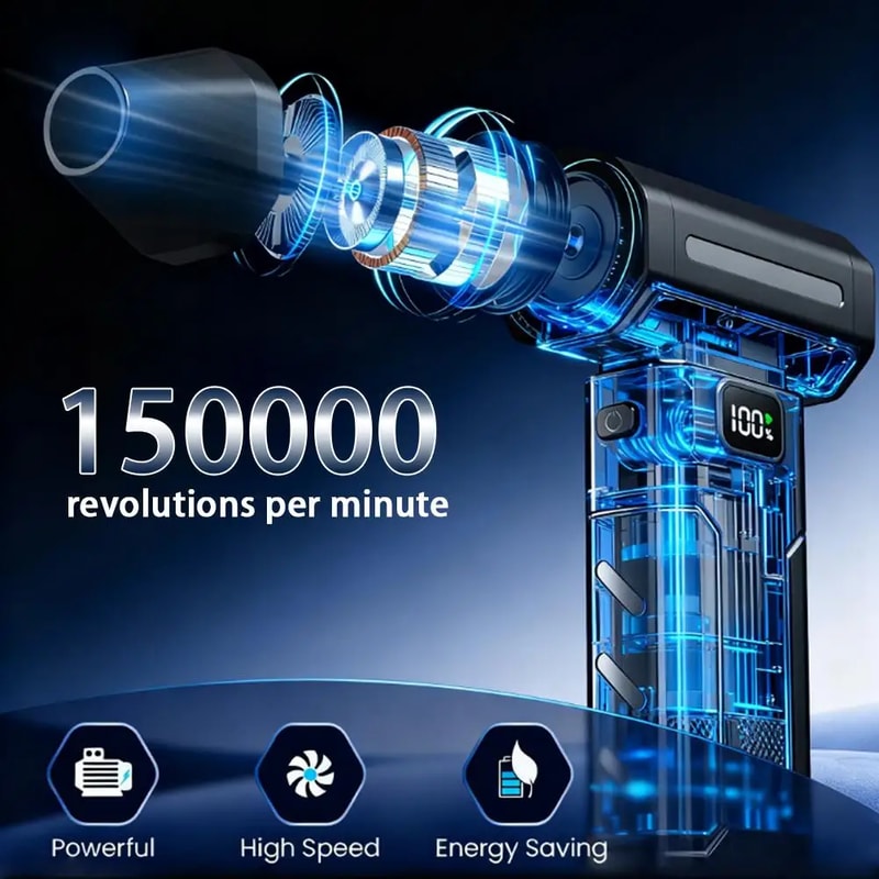 Brushless Turbo Jet Fan Blower – Powerful Portable Air & Dust Cleaner