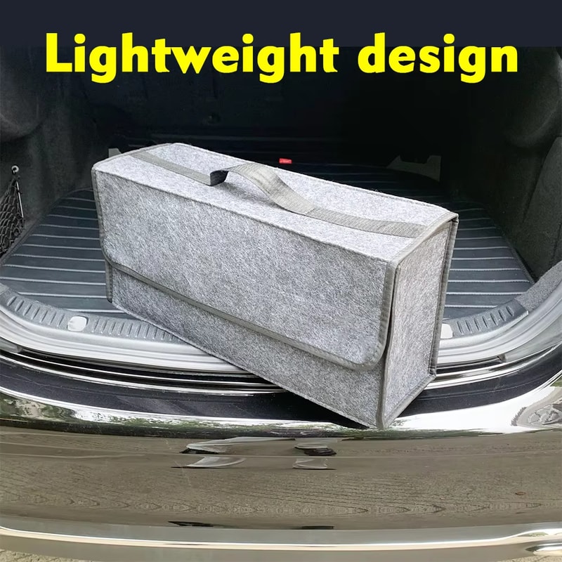 Large Car Trunk Organizer With AntiSlip Compartments For Boots Accessories 4