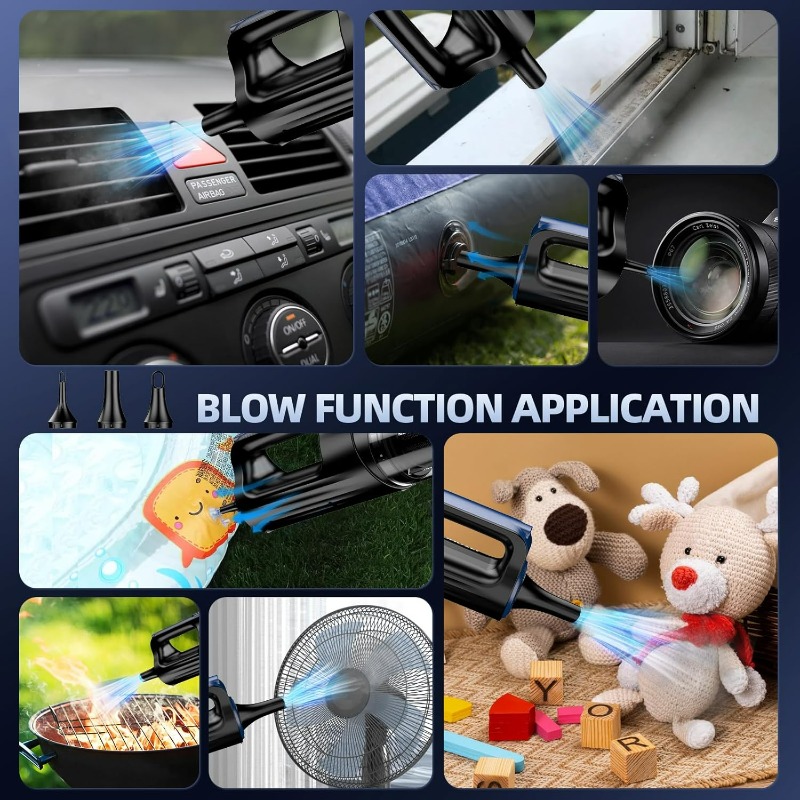 Portable Cordless Car Vacuum Cleaner Strong Suction Handheld 4