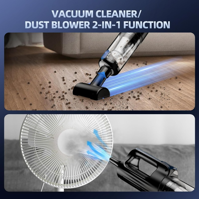 Portable Cordless Car Vacuum Cleaner Strong Suction Handheld 5