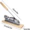 Stainless Steel Nutcracker Tool for Walnuts, Pecans & Almonds with Adjustable Wooden Base