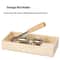 Stainless Steel Nutcracker Tool for Walnuts, Pecans & Almonds with Adjustable Wooden Base