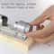 Stainless Steel Nutcracker Tool for Walnuts, Pecans & Almonds with Adjustable Wooden Base
