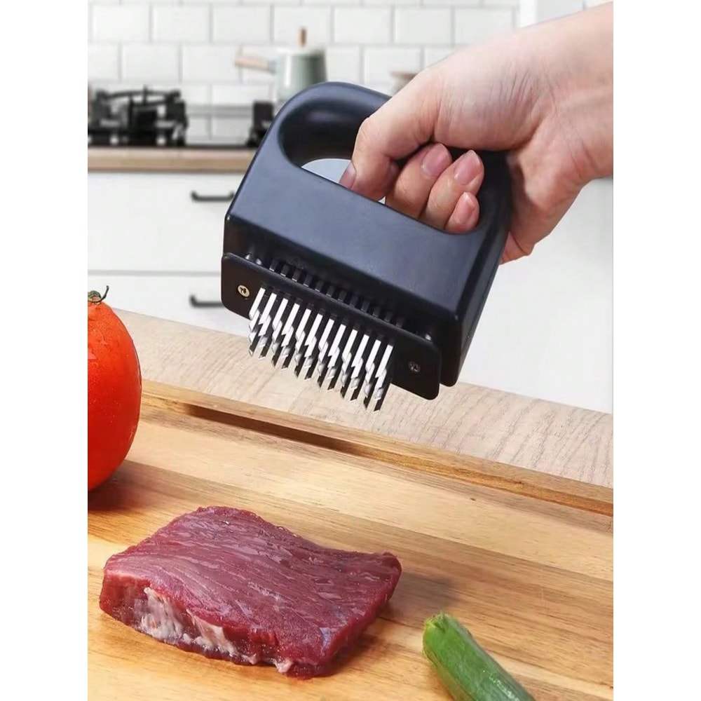 Meat Tenderizer Tool Stainless Steel Steak and BBQ Marinade Needle Press