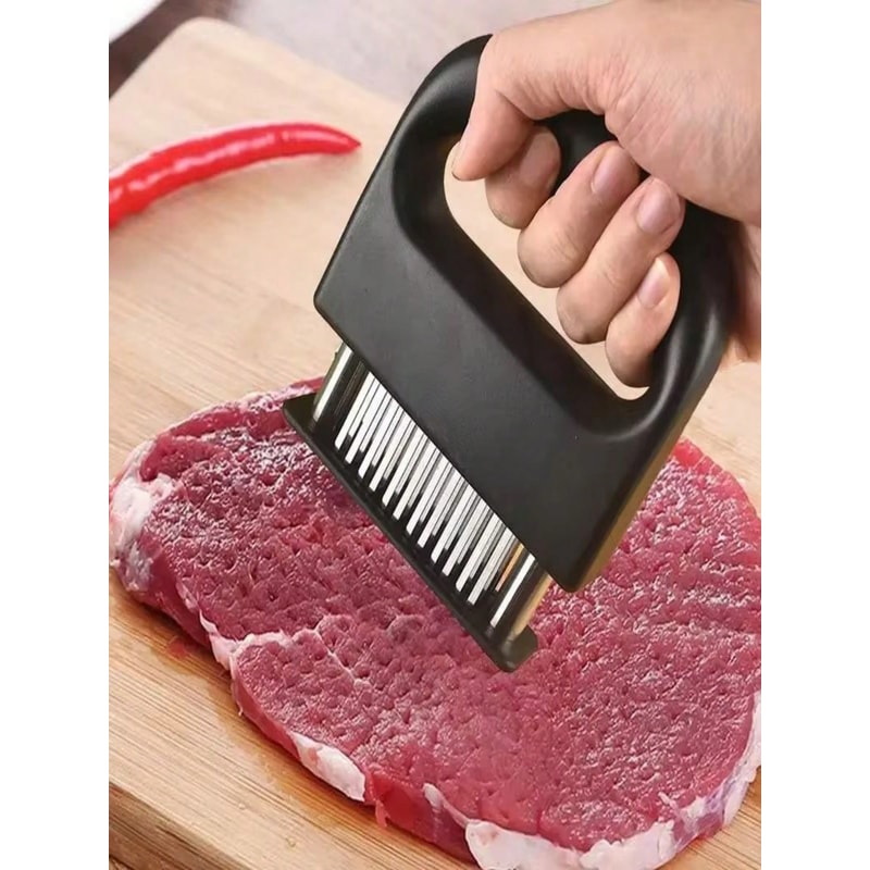 Meat Tenderizer Tool Stainless Steel Steak and BBQ Marinade Needle Press
