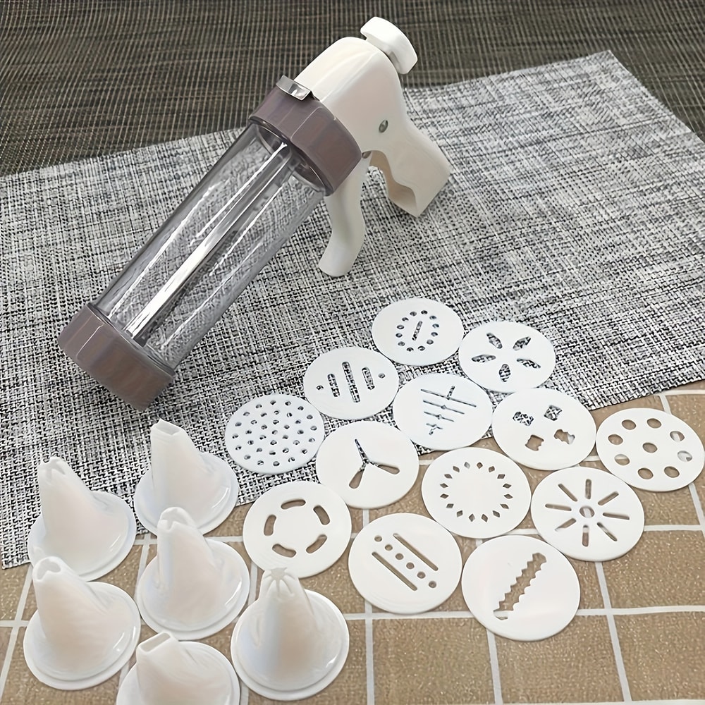 Deluxe Cookie Press Set With Icing Tips Discs For Homemade Cookies And Cake Decorating 3