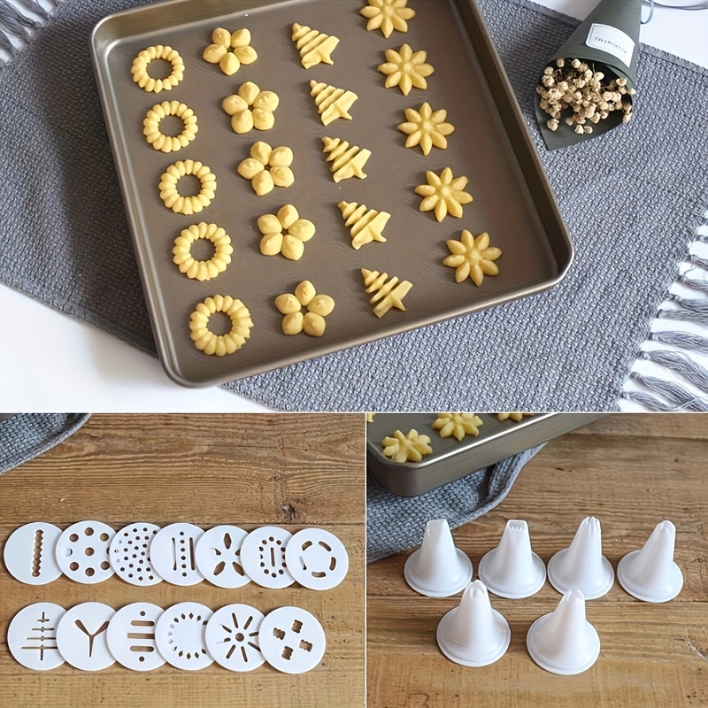 Deluxe Cookie Press Set With Icing Tips Discs For Homemade Cookies And Cake Decorating 4