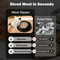 Twist Chicken Shredder Tool With Clear Lid Anti Slip Base 2