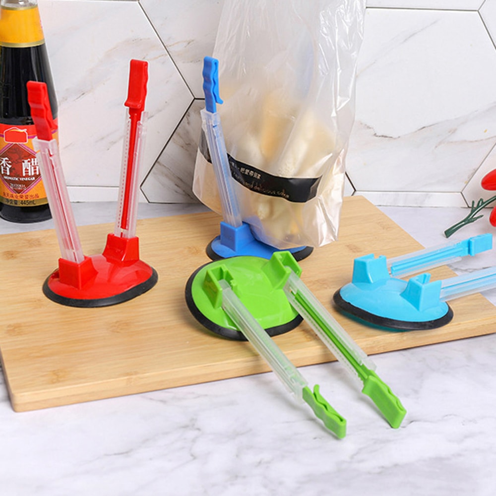 Adjustable Food Storage Bag Holder Stand for Hands Free Freezer Bag Filling