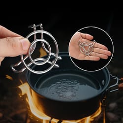 mini stainless steel steaming rack for thermos cups & small pots