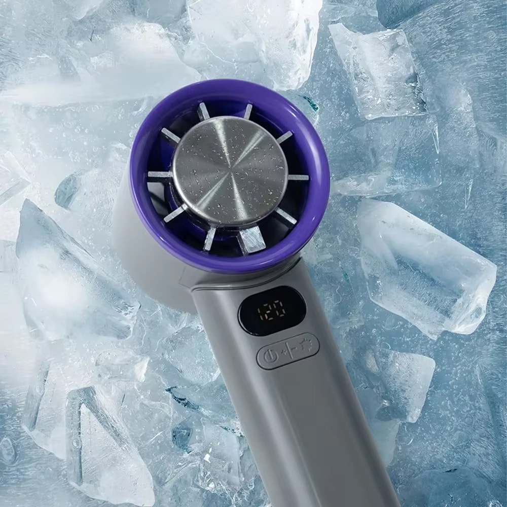 ArcticFlow Portable Mini Fan With Ice Cooling LED Display 5