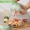 Cordless Electric Food Chopper and Vegetable Cutter Set with Garlic Mincer & Self-Cleaning Design