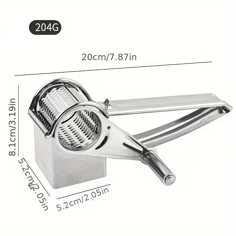 Stainless Steel Rotary Cheese Grater Handheld Nut And Chocolate Slicer 1