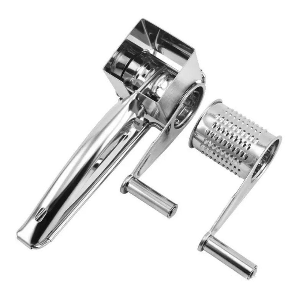 Stainless Steel Rotary Cheese Grater Handheld Nut And Chocolate Slicer 6