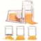 FreshSlice Cheese Storage Container with 3 Stainless Steel Blades & Built In Cheese Slicer