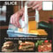FreshSlice Cheese Storage Container with 3 Stainless Steel Blades & Built In Cheese Slicer
