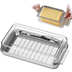 freshslice butter dish with lid and cutter airtight butter storage container