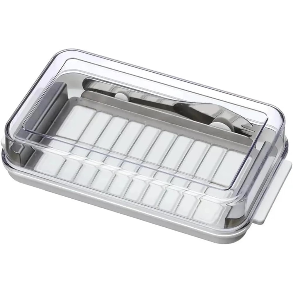 FreshSlice Butter Dish with Lid and Cutter Airtight Butter Storage Container
