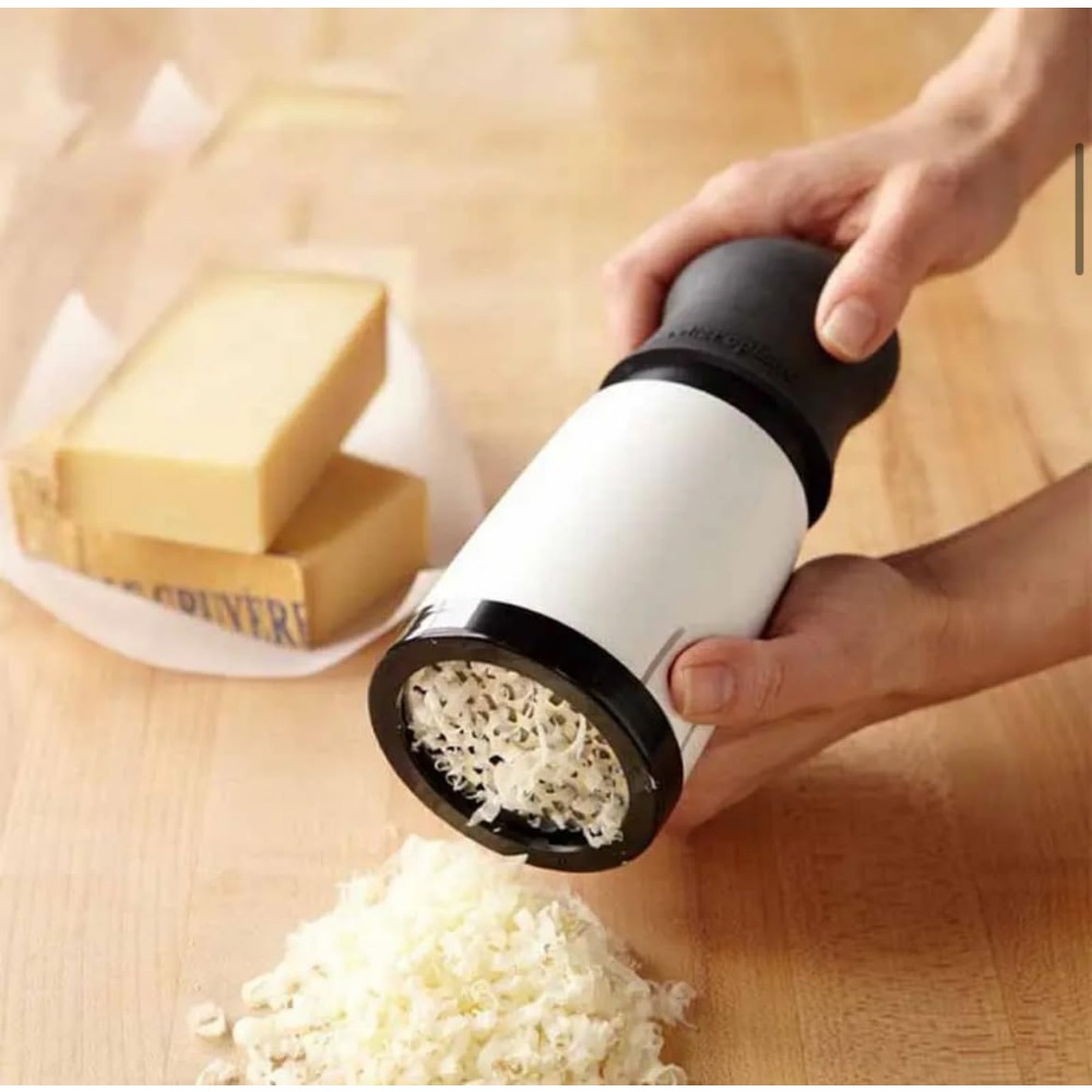 Stainless Steel Cheese Grater with Dual Blades for Parmesan, Chocolate & Butter