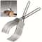 Stainless Steel BBQ Meat Slicer Tongs Portable Bread And Ham Cutter For Camping Kitchen Use 6