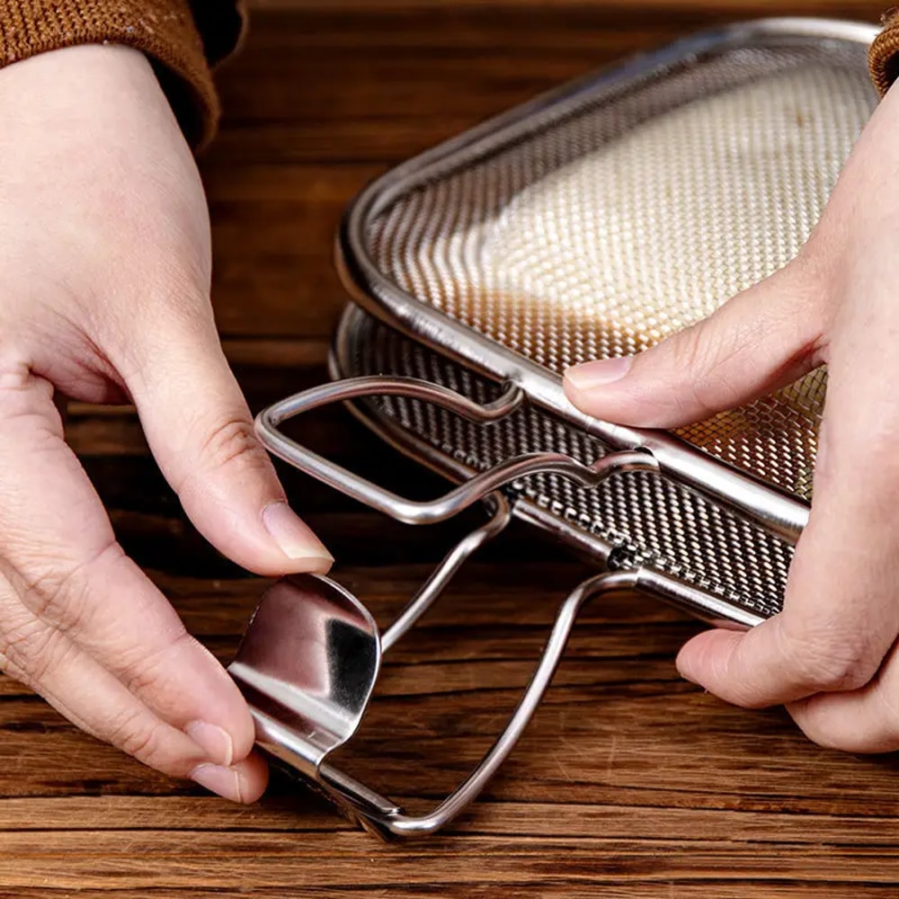 Portable Sandwich Maker Grill Basket For Crispy Paninis Camping Toasted Snacks 2