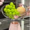 Elegant Fruit Serving Tray with Drain Base Luxury Snack & Dessert Display Plate