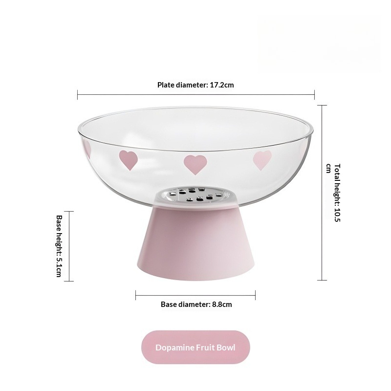 Elegant Fruit Serving Tray with Drain Base Luxury Snack & Dessert Display Plate