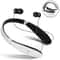 FlexTune Wireless Neckband Earbuds with Foldable Telescopic Design & HD Mic