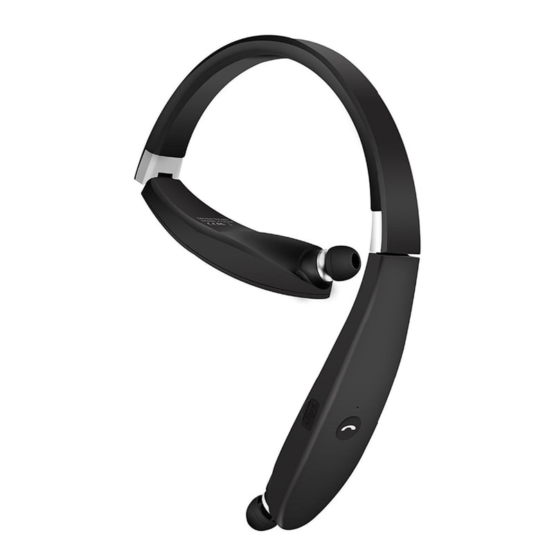FlexTune Wireless Neckband Earbuds with Foldable Telescopic Design & HD Mic