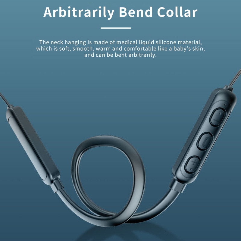 MagnaBeat Bluetooth Neckband Earbuds With Noise Reduction HiFi Stereo Sound 3