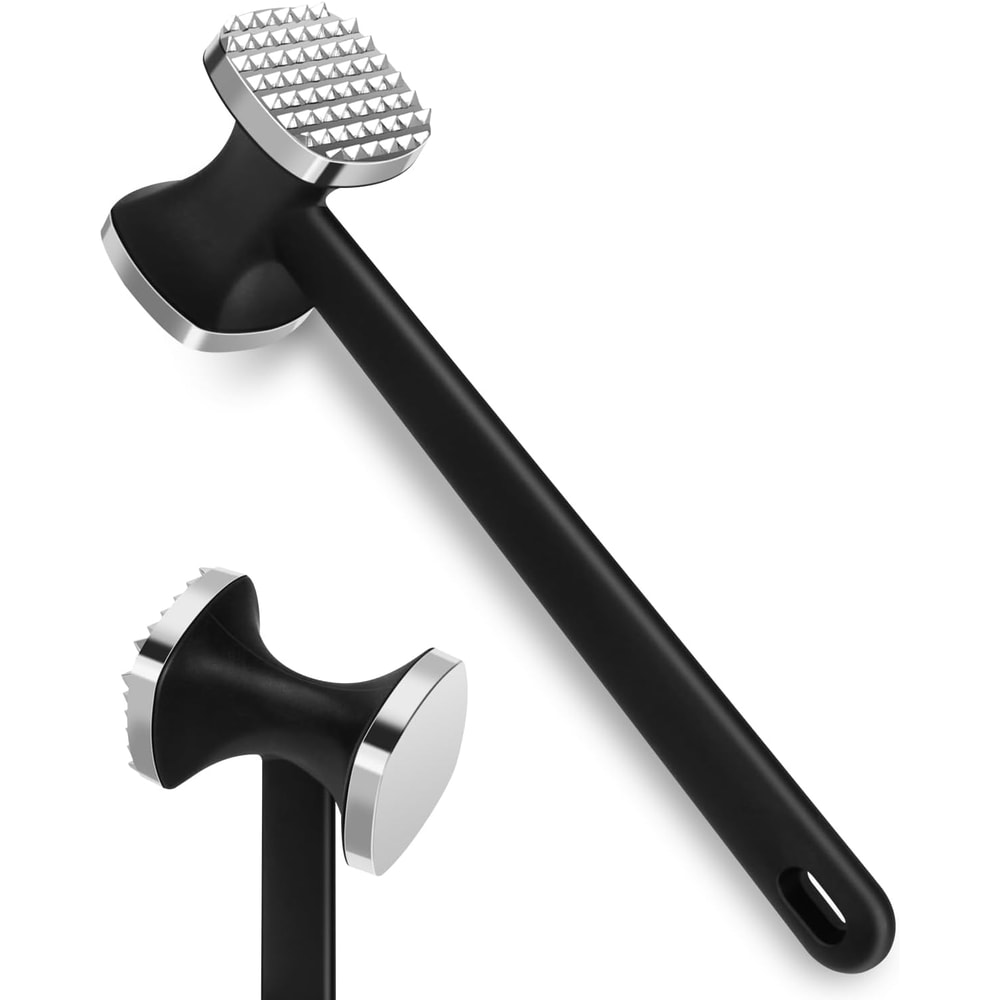 Stainless Steel Meat Tenderizer Hammer for Steak, Beef & Poultry