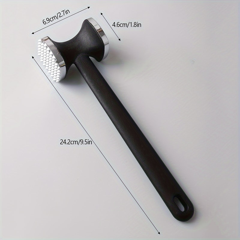ProGrip Stainless Steel Meat Tenderizer Hammer for Juicy Steaks and Effortless Cooking