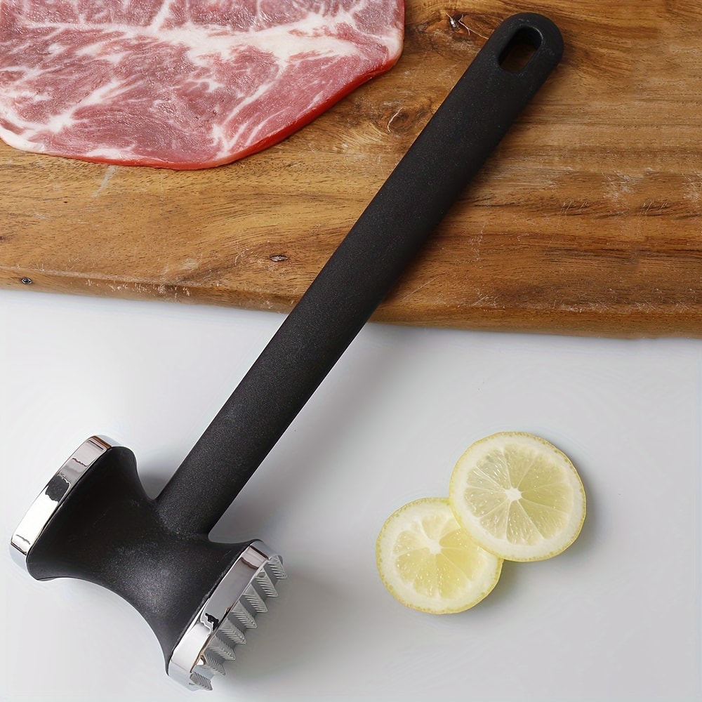 ProGrip Stainless Steel Meat Tenderizer Hammer for Juicy Steaks and Effortless Cooking