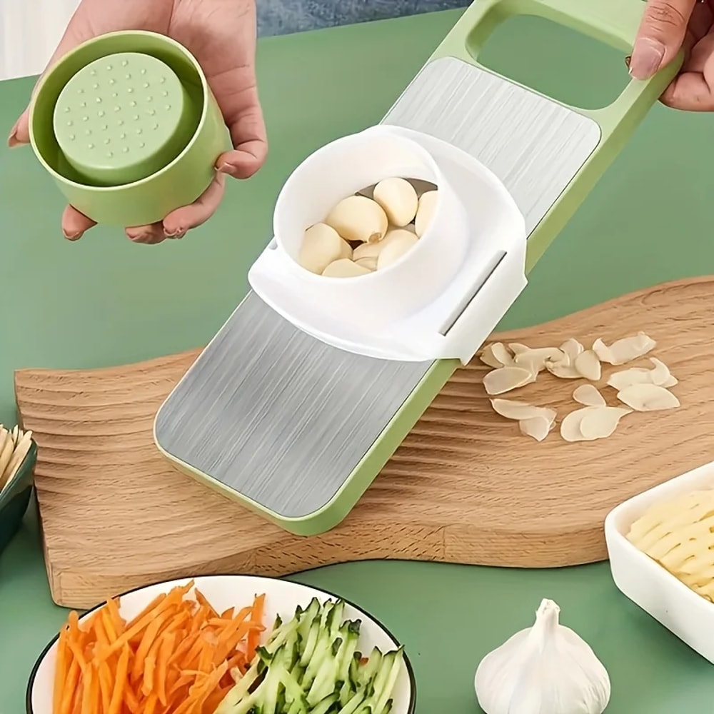 Multi Blade Vegetable Chopper and Stainless Steel Kitchen Slicer Set