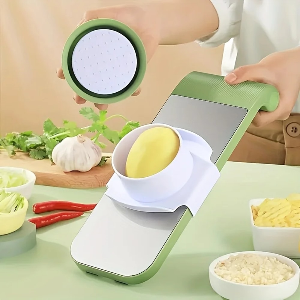 Multi Blade Vegetable Chopper and Stainless Steel Kitchen Slicer Set