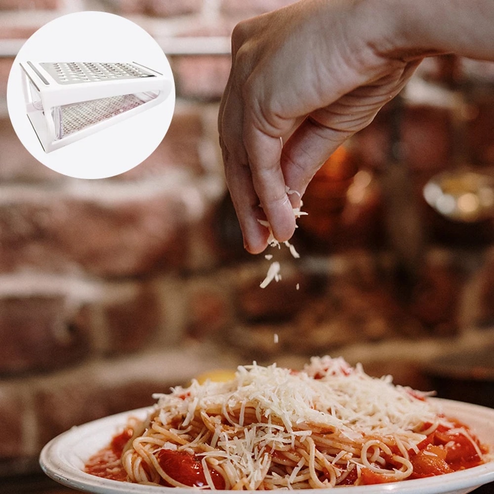 MultiFunction Cheese Grater With Container And Stainless Steel Vegetable Slicer 4