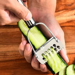 stainless steel multi-function vegetable peeler and julienne cutter