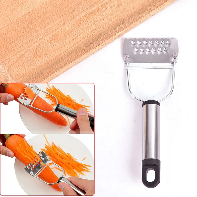 Stainless Steel Multi-Function Vegetable Peeler and Julienne Cutter