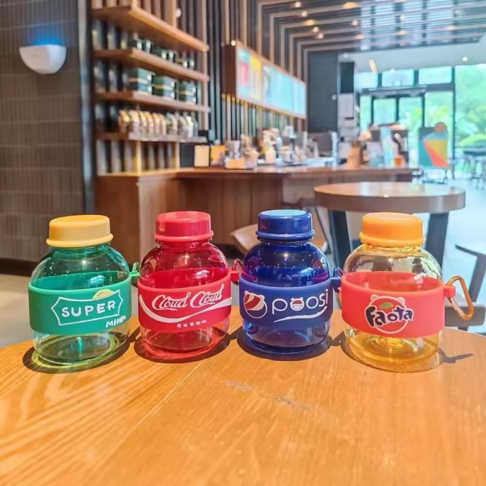 Mini Cute Water Bottle for Girls Portable Leakproof Travel Cup