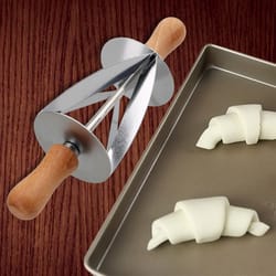 stainless steel croissant cutter roller for pastry dough and bakery baking