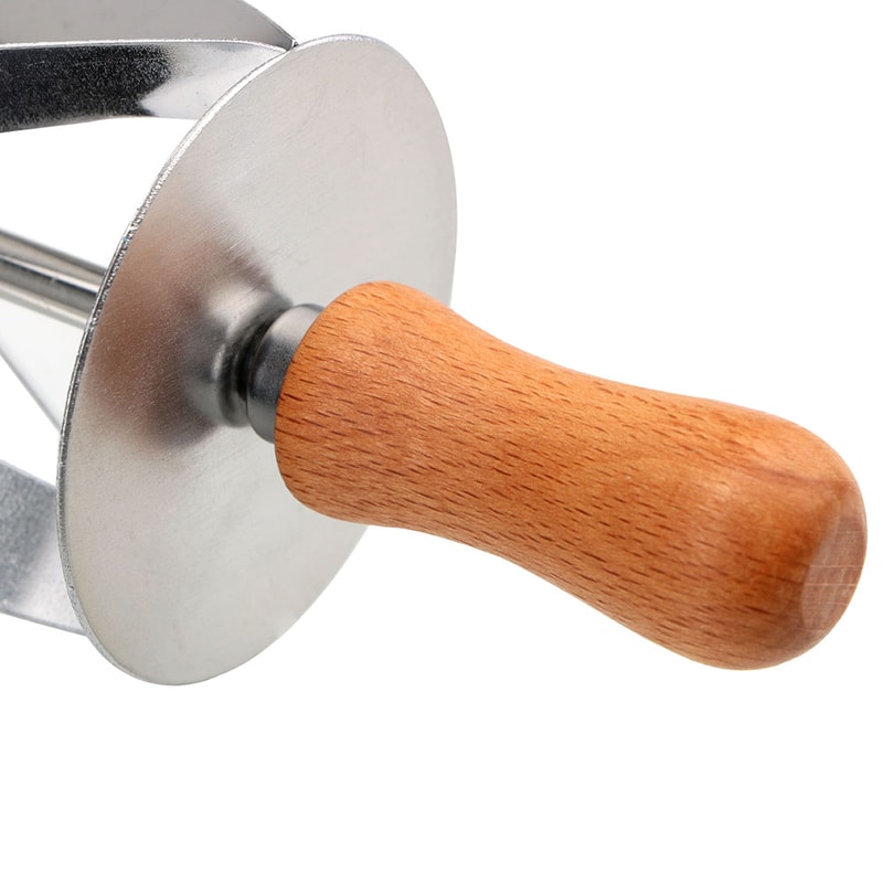Stainless Steel Croissant Cutter Roller for Pastry Dough and Bakery Baking