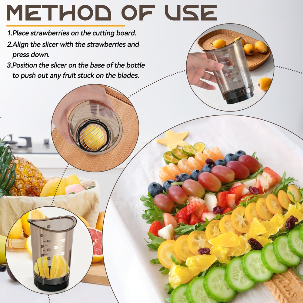 Stainless Steel Mushroom Slicer Cup for Fruits, Vegetables & Quick Kitchen Prep