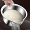 Stainless Steel Rice Washing Bowl and Kitchen Colander for Fruits & Vegetables