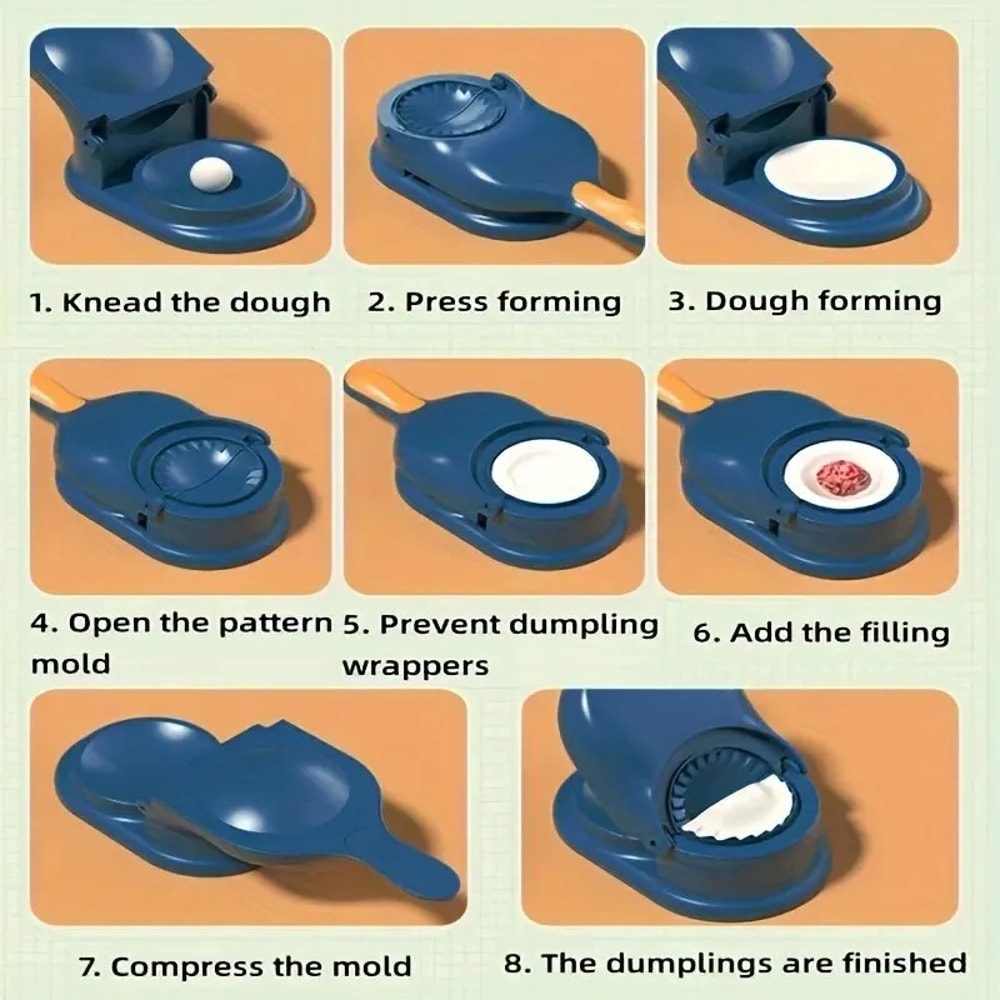 EasySeal Dumpling Maker Press Kit for Homemade Ravioli, Empanadas & Pierogi
