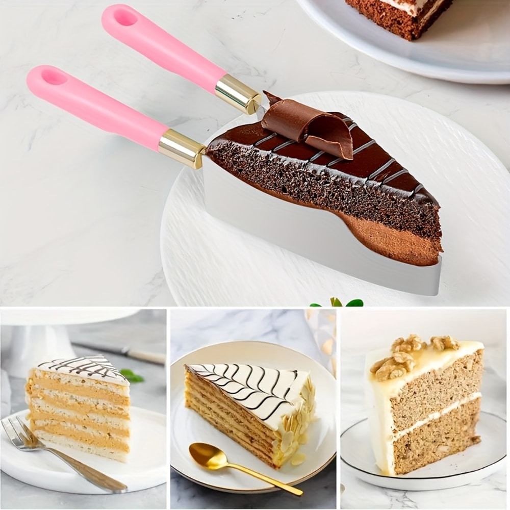 Professional Cake Slicer & Triangle Cake Cutter Stainless Steel Baking Tool