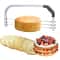 PrecisionBake Adjustable Cake Leveler with Triple Stainless Steel Blades for Smooth Layer Cakes