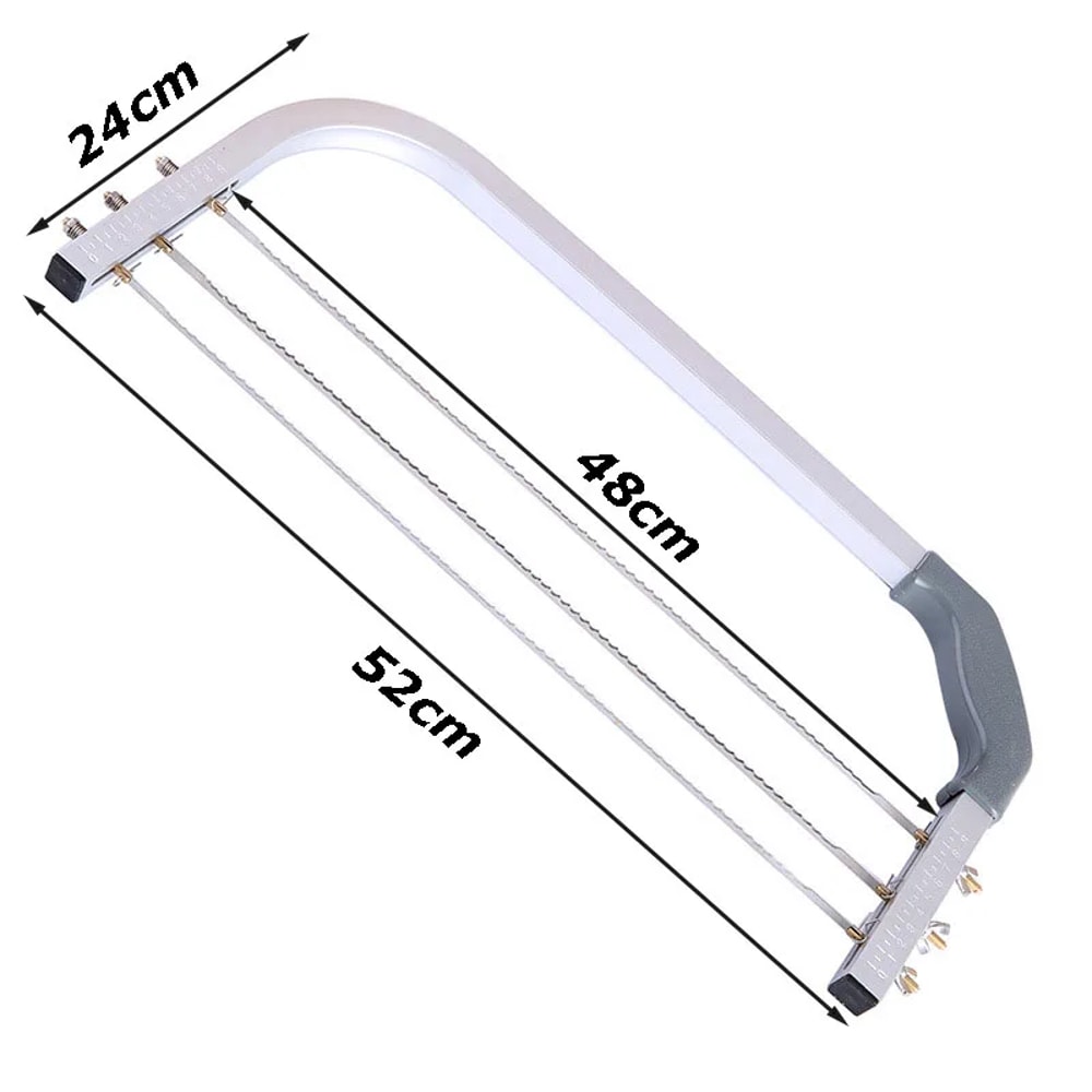 PrecisionBake Adjustable Cake Leveler with Triple Stainless Steel Blades for Smooth Layer Cakes