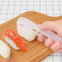 easy press sushi maker kit for homemade rolls, bento lunches and party platters