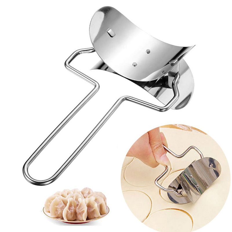 Stainless Steel Dumpling Cutter Roller for Perfect Homemade Dumpling Wrappers